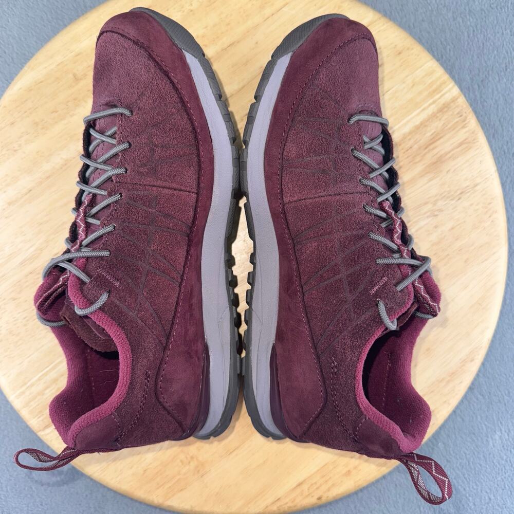 Oboz Jeannette Low Hiking Shoes Red Suede Lace Up Women’s Size 6.5 US - Picture 5 of 8